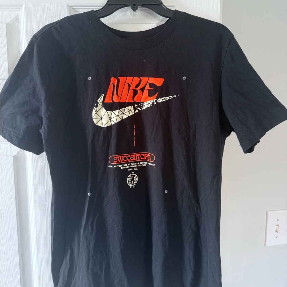Nike Black and Red Graphic Tee